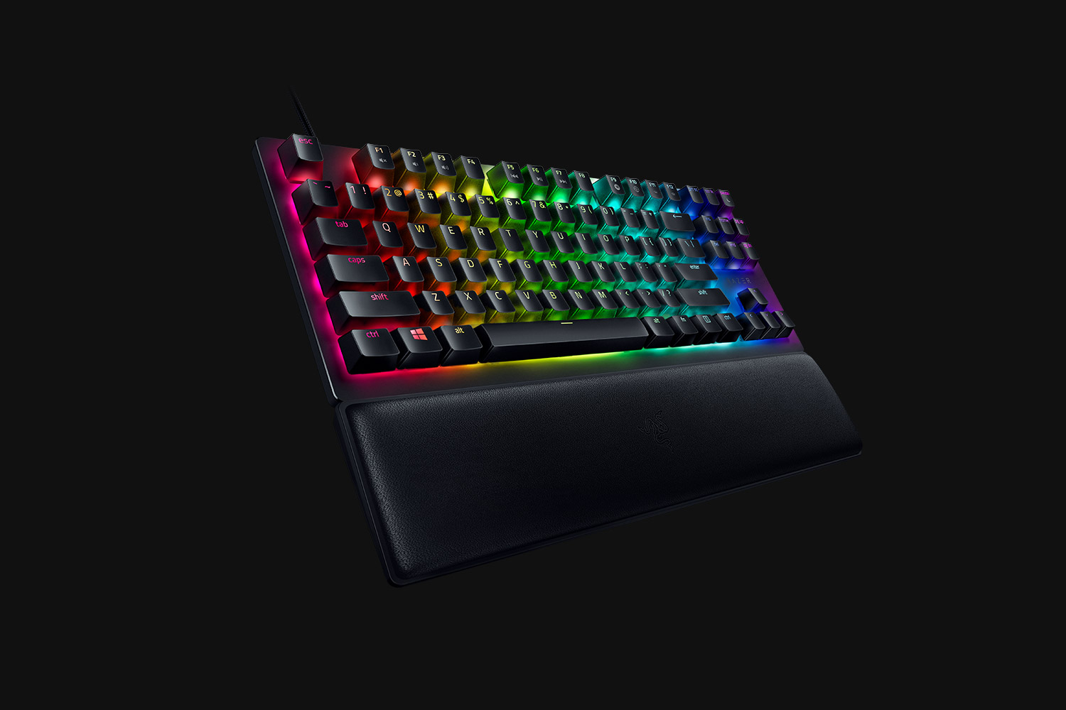 Razer Huntsman V2 Tenkeyless - Clicky Optical Switch - US - Black, цвет: Чёрный — фото 5