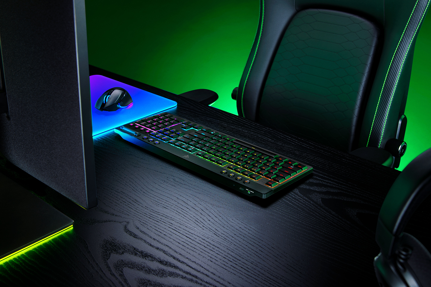 Razer BlackWidow V4 Low-Profile HyperSpeed, цвет: Зелёный — фото 4