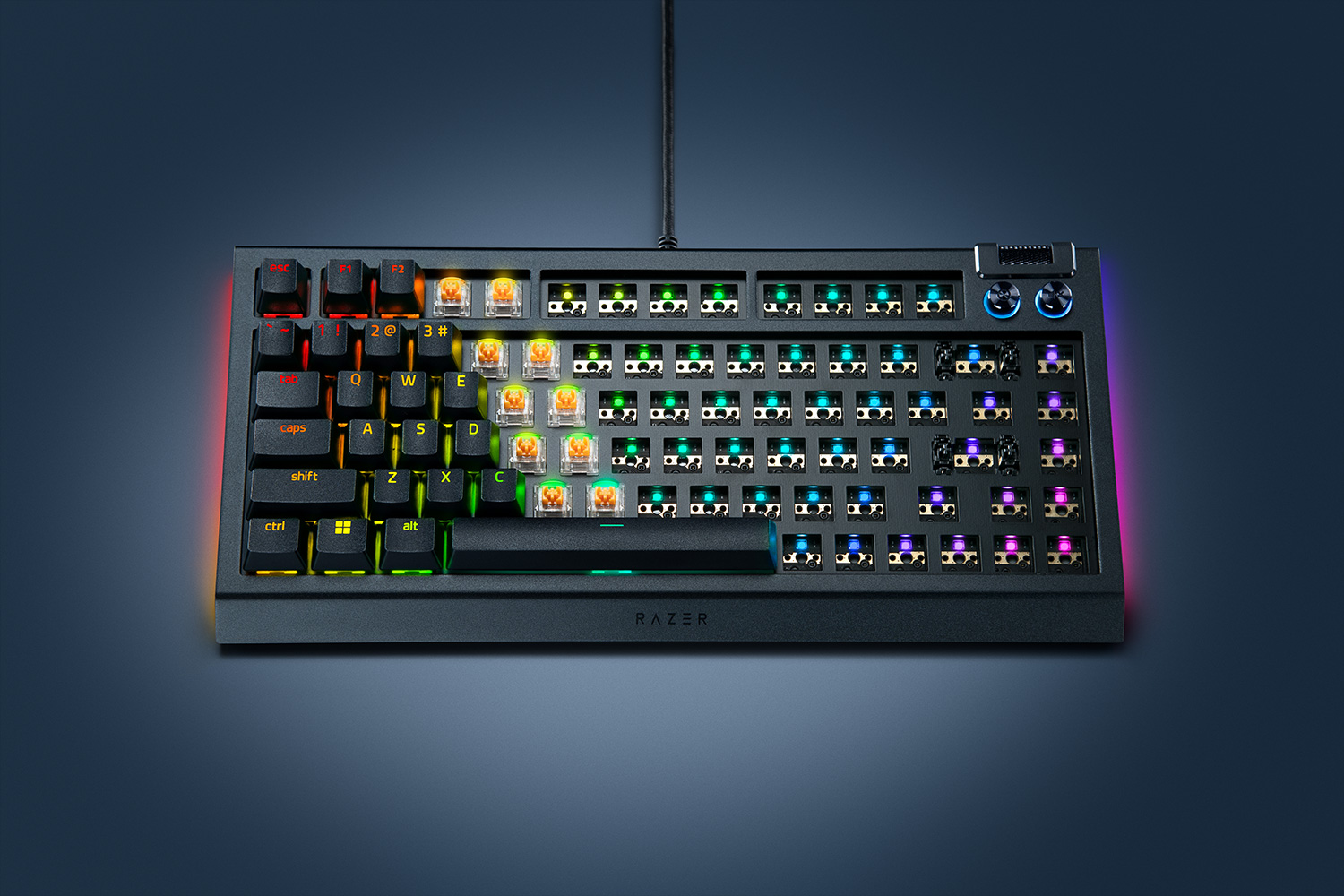 Razer BlackWidow V4 75, цвет: Barebones / Us Layout — фото 3