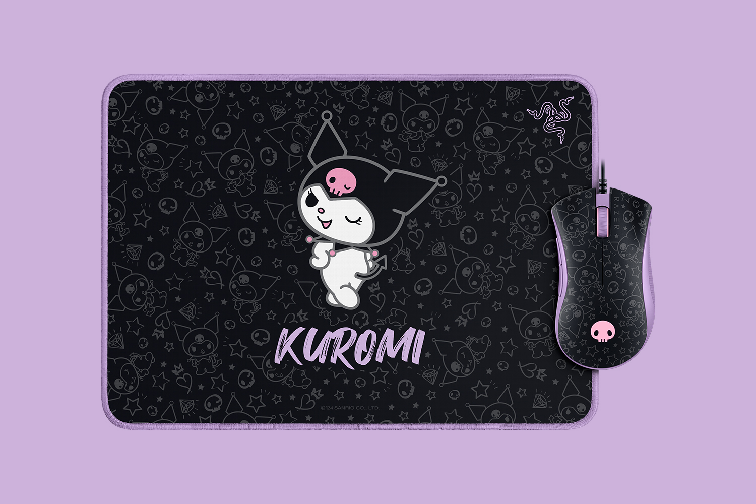 Razer DeathAdder Essential, цвет: & Goliathus Mouse Mat Bundle - Kuromi Edition — фото 3