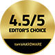 Editors' Choice Award by Tom’s Hardware for Huntsman V3 Pro