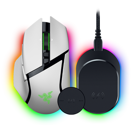 Razer Basilisk V3 Pro 35K + Mouse Dock Pro Bundle, цвет: Белый