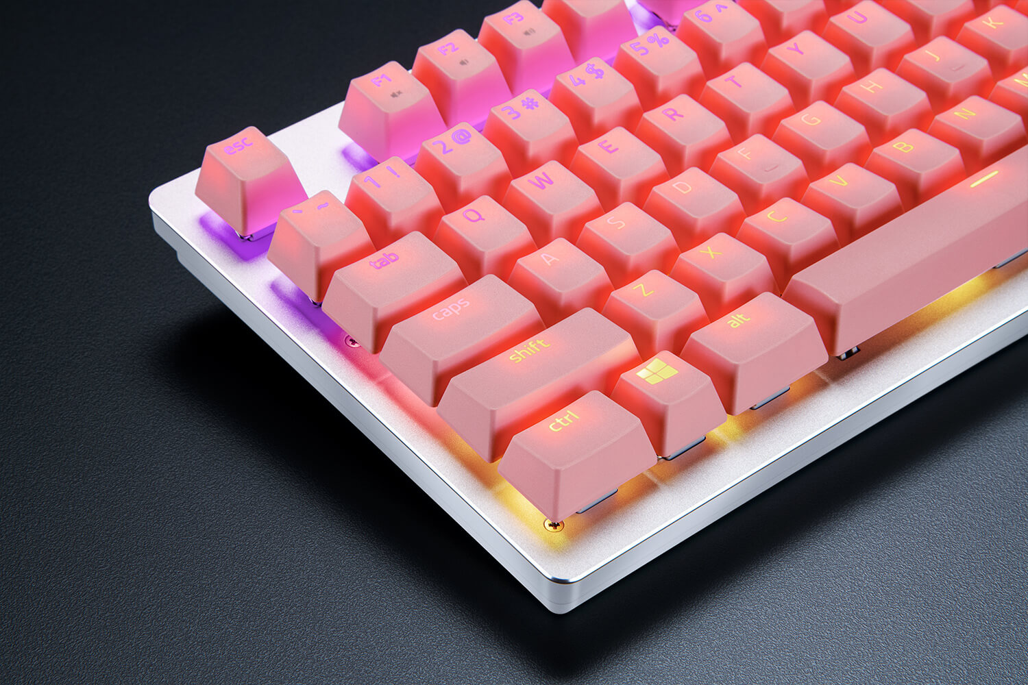 Razer PBT Keycap Upgrade Set, цвет: Кварцевый розовый — фото 3