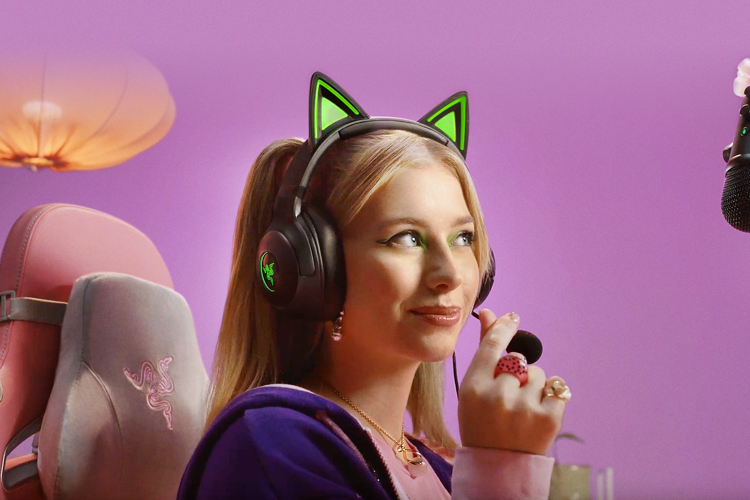 Razer Kraken Kitty V2 - White, цвет: Чёрный — фото 2