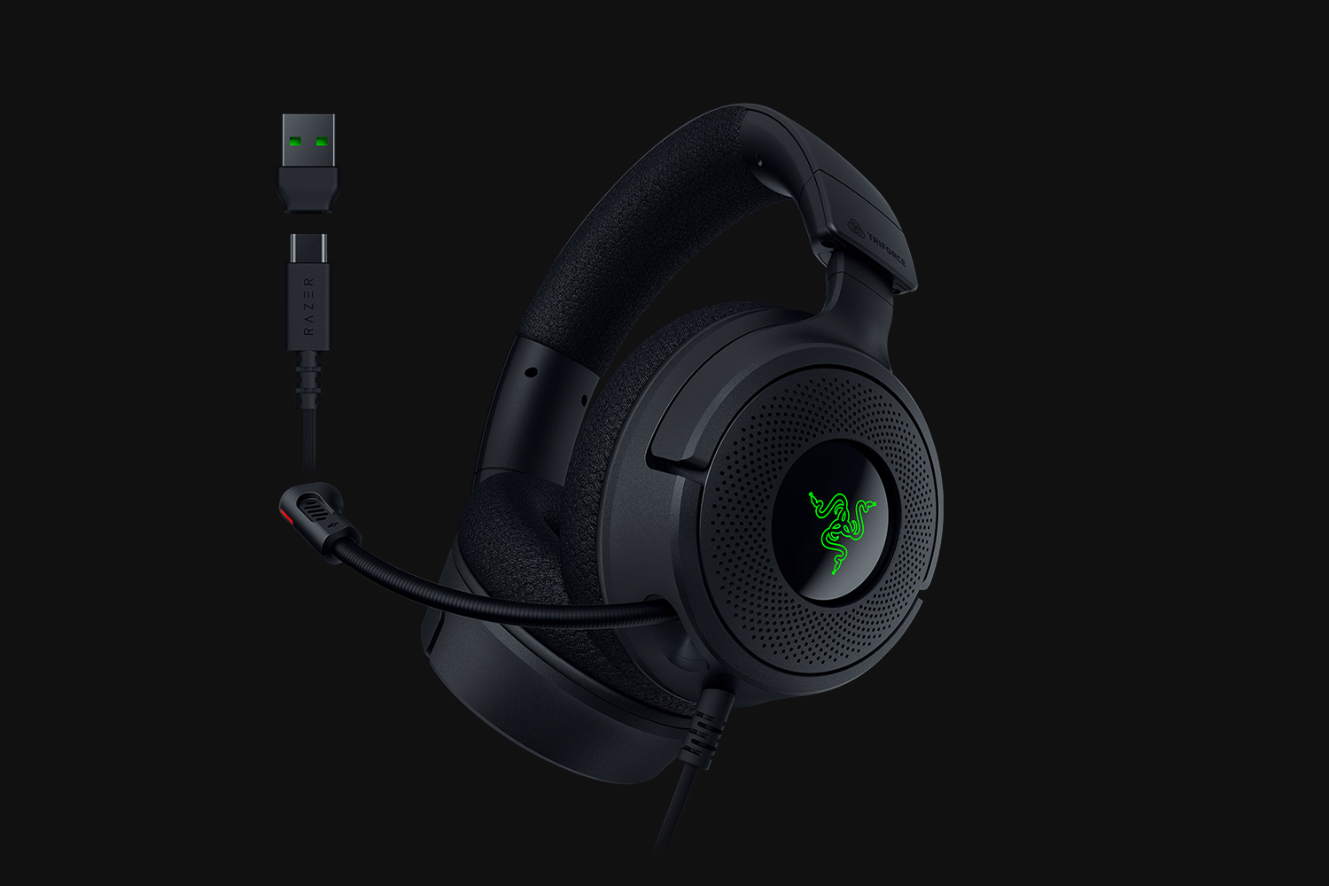 Razer Kraken V4 X, цвет: Чёрный — фото 7