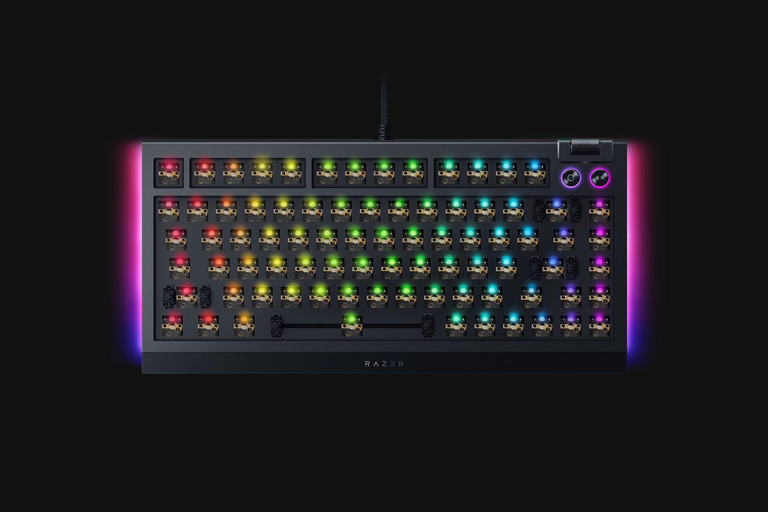 Razer BlackWidow V4 75, цвет: Barebones / Us Layout — фото 4
