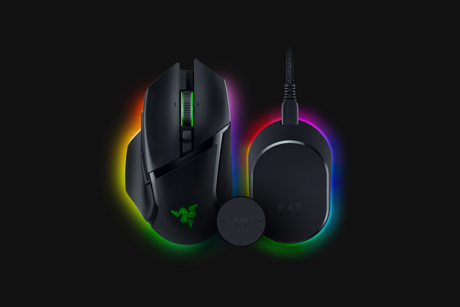 Razer Basilisk V3 Pro + Mouse Dock Pro Bundle, цвет: Чёрный, вариант 2 — фото 2