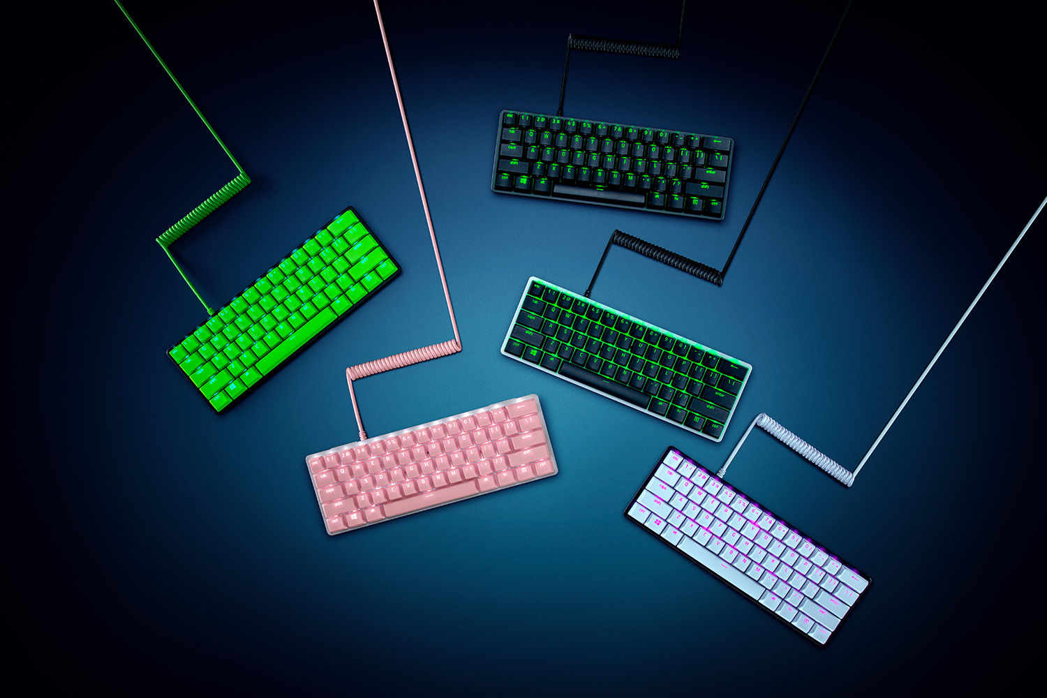 Razer PBT Keycap + Coiled Cable Upgrade Set, цвет: Чёрный — фото 5