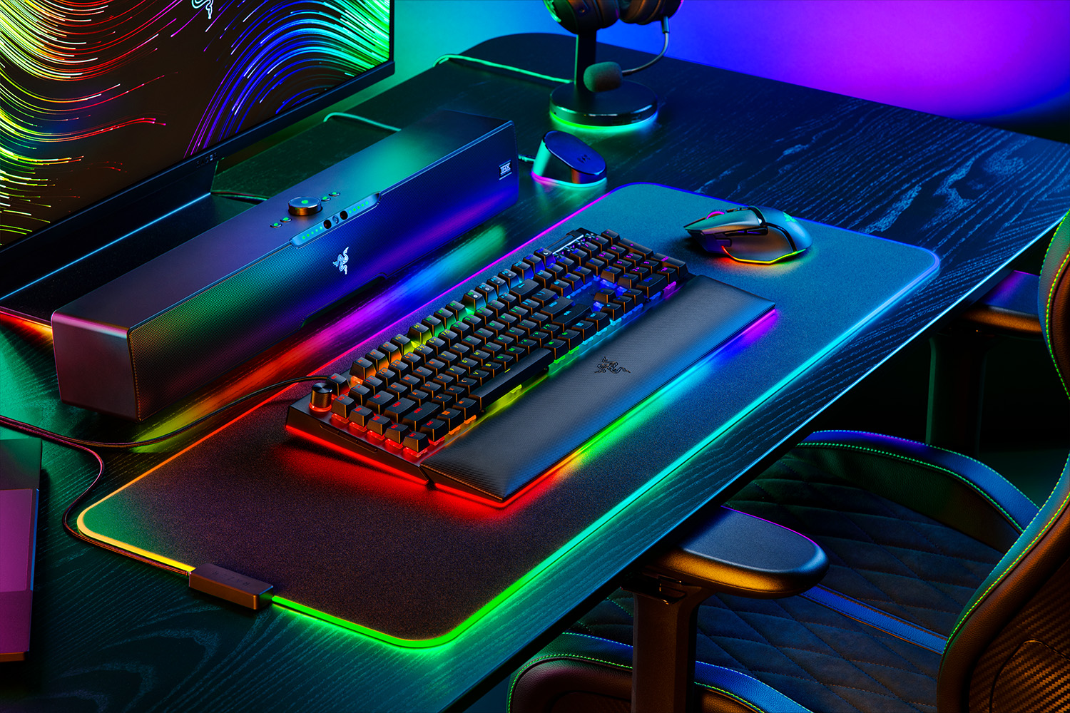 Razer BlackWidow V4 Pro, цвет: Зелёный чёрный — фото 5