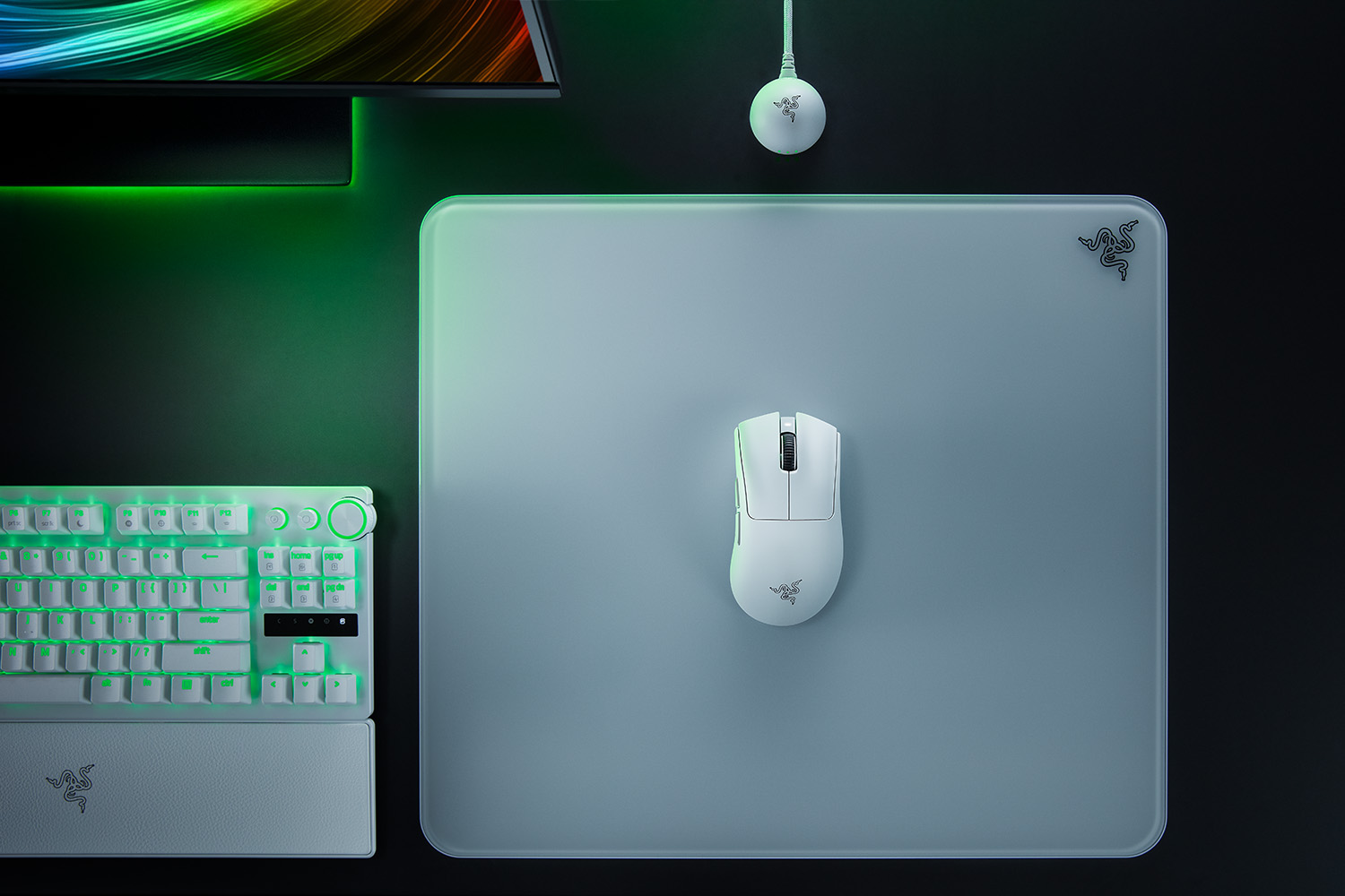 Razer deathadder v4 pro bela brezžična gaming miška