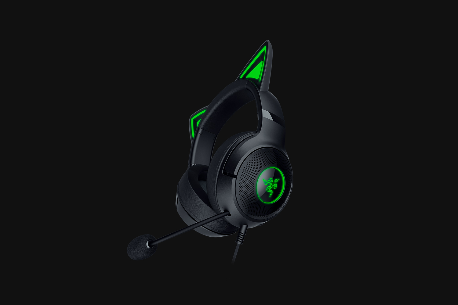 Razer Kraken Kitty V2 - White, цвет: Чёрный — фото 5